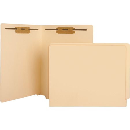 BUSINESS SOURCE 11 Point Manila Fastener Folders Letter, PK50 17262